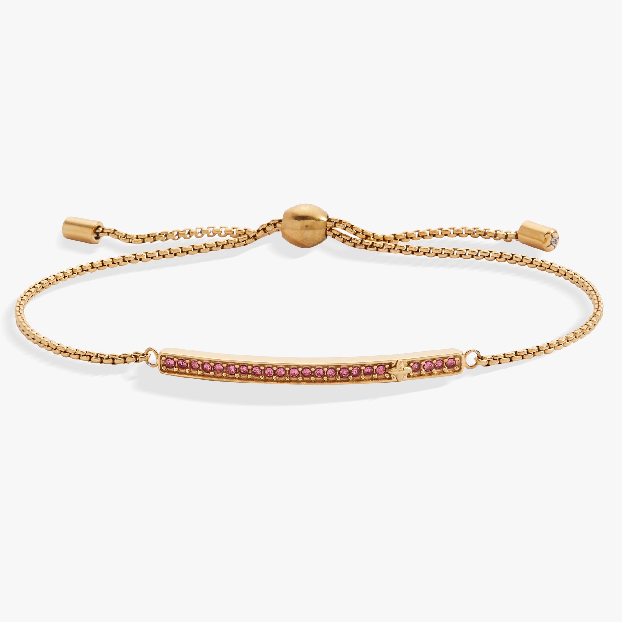Birthstone Pave Bolo - October Stainless Steel Gold | Alex and Ani