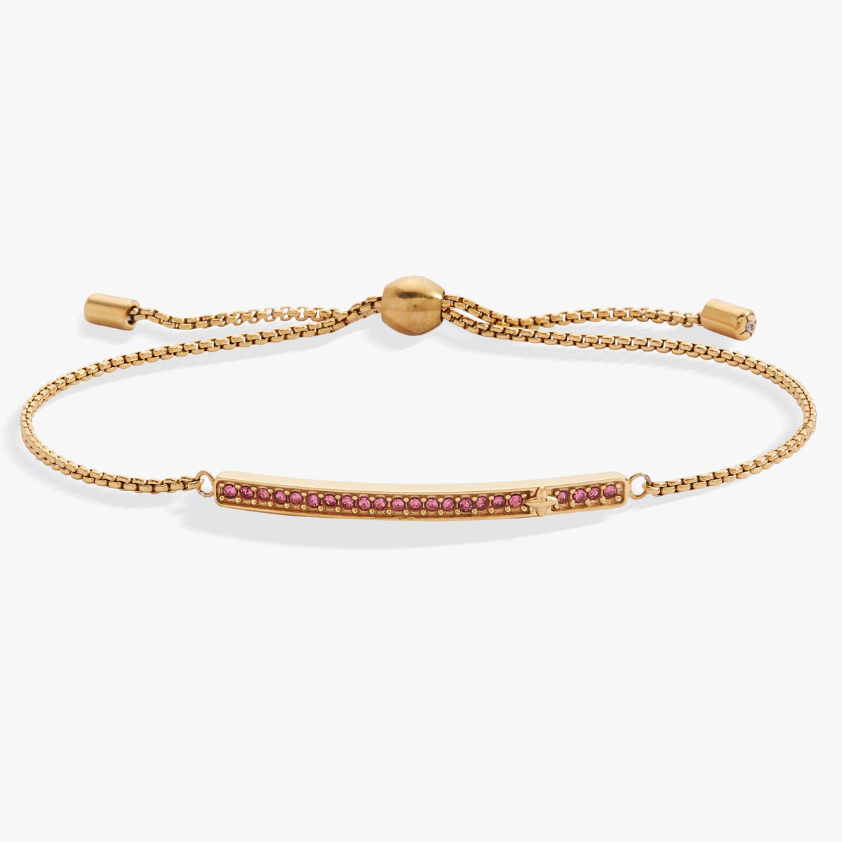 Birthstone Pave Bolo - October Stainless Steel Gold | Alex and Ani