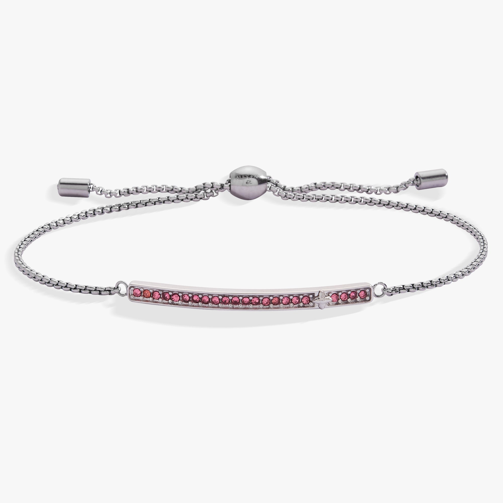 Birthstone Pave Bolo - October Stainless Steel Gold | Alex and Ani