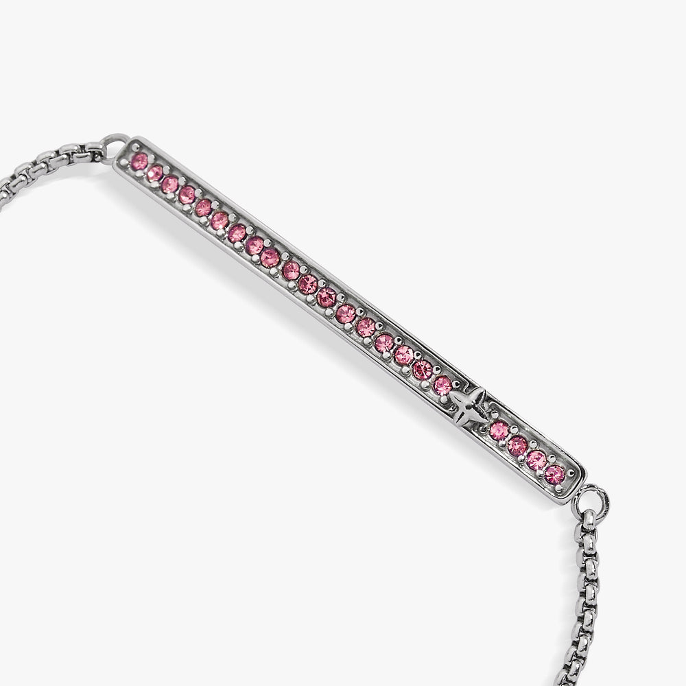 Birthstone Pave Bolo - October Stainless Steel Gold | Alex and Ani