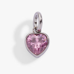 Serenity' Heart Birthstone Charm-OCTOBER Stainless Steel Gold | Alex and Ani
