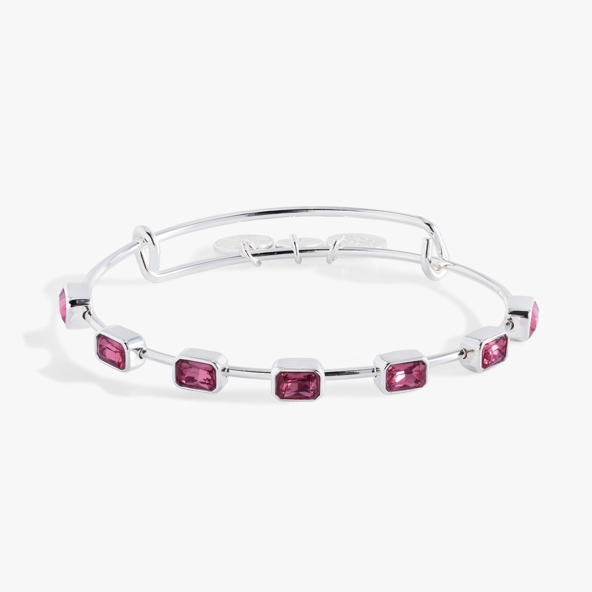 October Birthstone Emerald Cut Bangle Gold | Alex and Ani