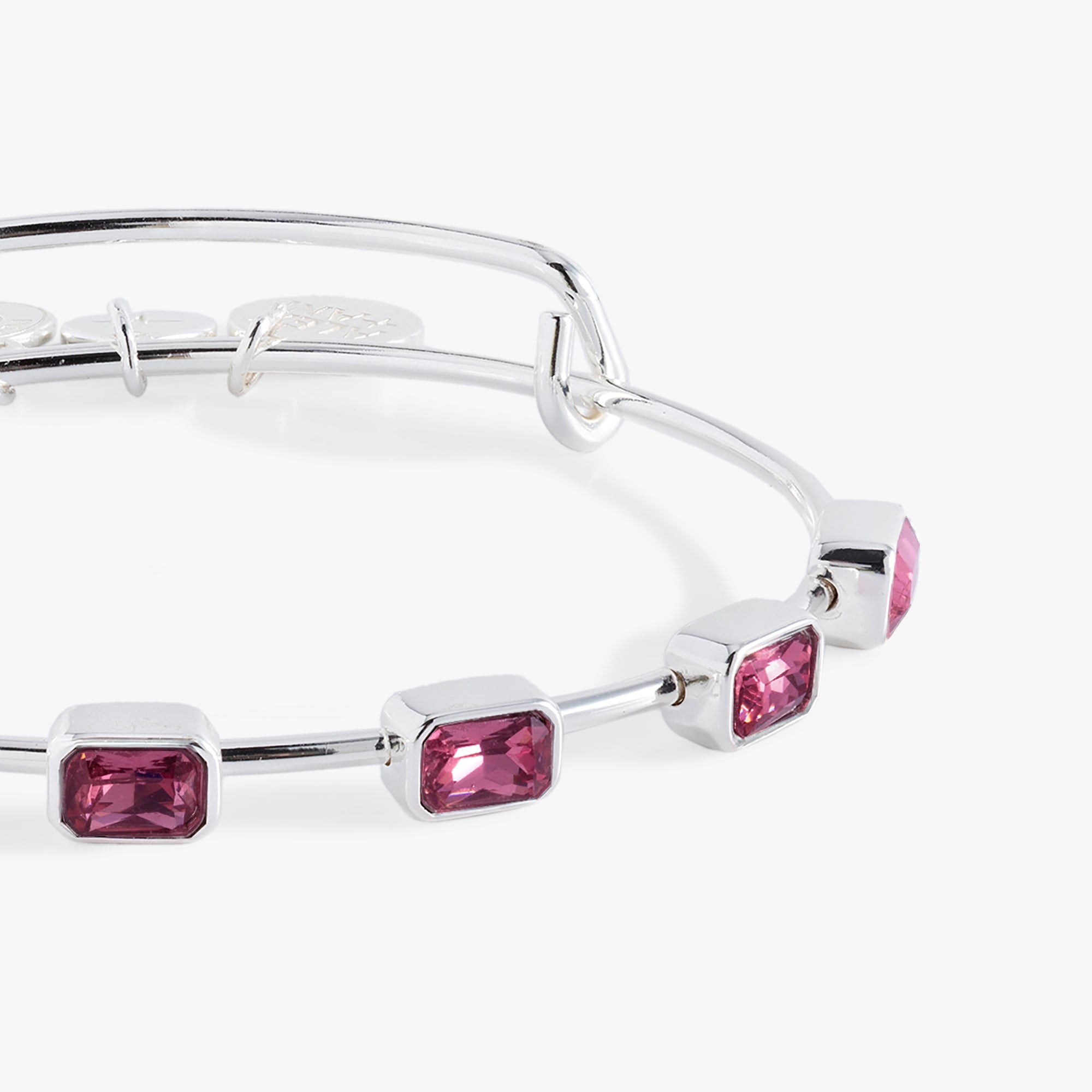 October Birthstone Emerald Cut Bangle Gold | Alex and Ani
