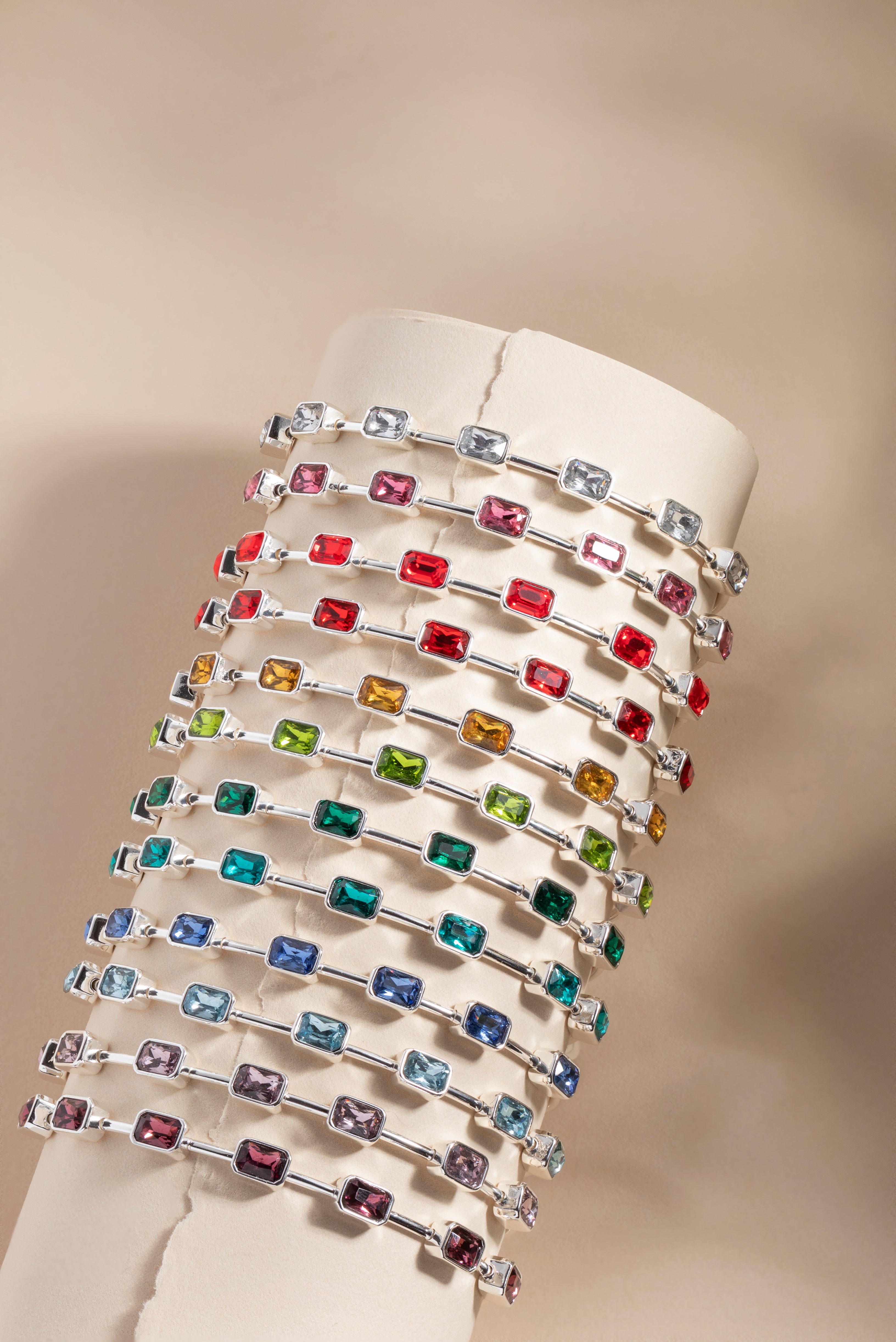 February Birthstone Emerald Cut Bangle Gold | Alex and Ani