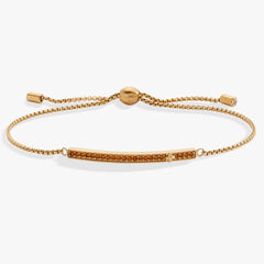 Birthstone Pave Bolo - November Stainless Steel Gold | Alex and Ani