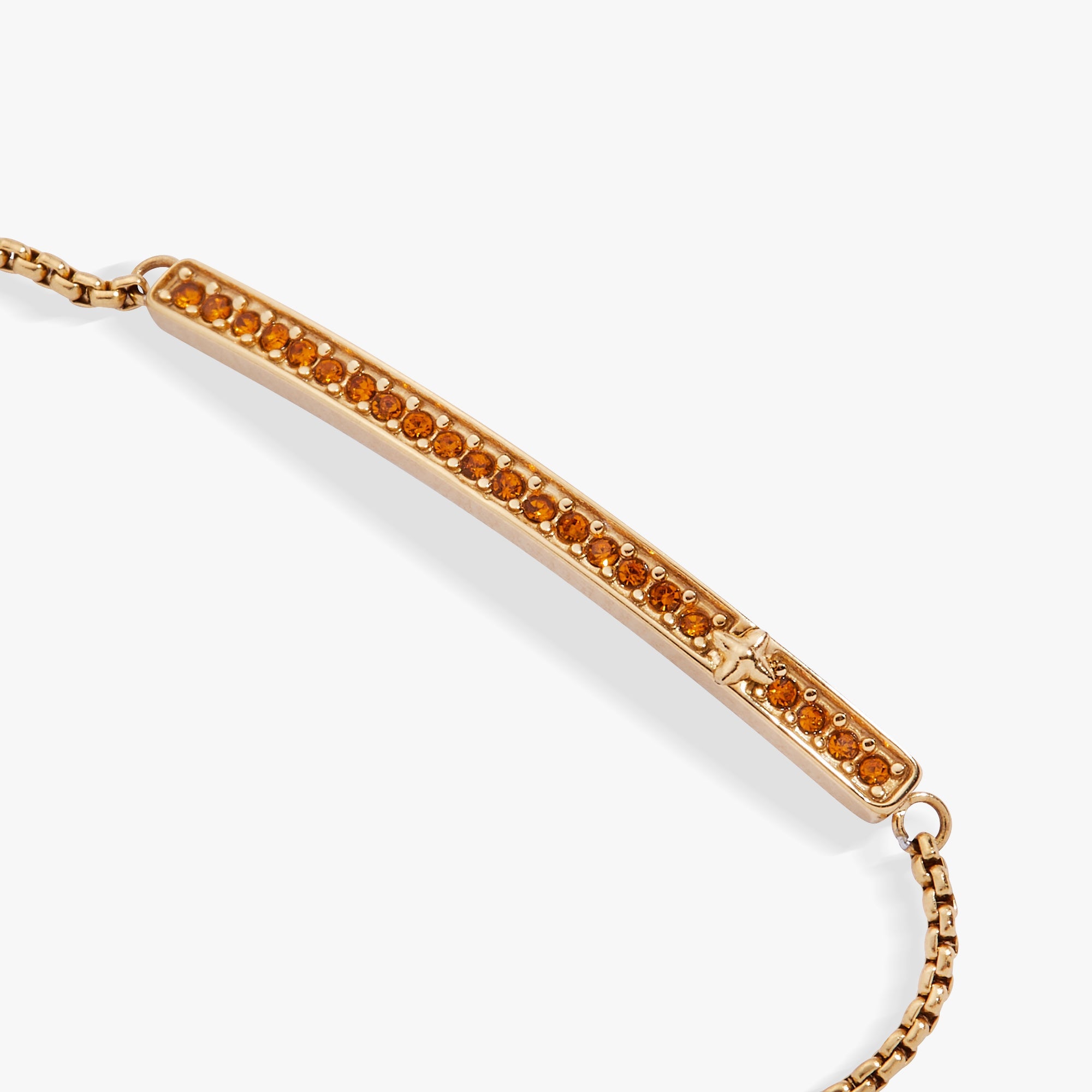Birthstone Pave Bolo - November Stainless Steel Gold | Alex and Ani