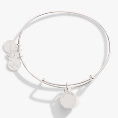 Amethyst February Birthstone Charm Bangle Gold | Alex and Ani