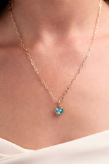 Faith' Heart Birthstone Charm-MARCH Stainless Steel Gold | Alex and Ani