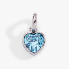 Faith' Heart Birthstone Charm-MARCH Stainless Steel Gold | Alex and Ani