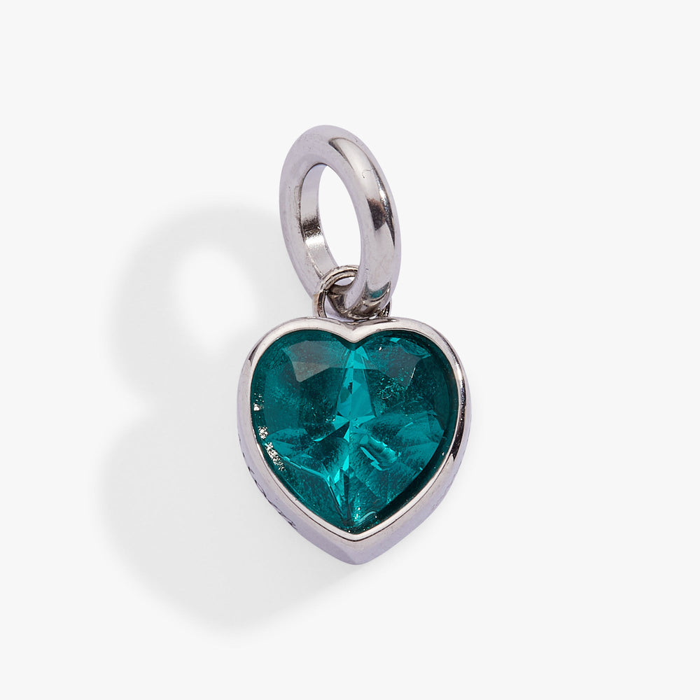 Wisdom' Heart Birthstone Charm-DECEMBER Stainless Steel Gold | Alex and Ani