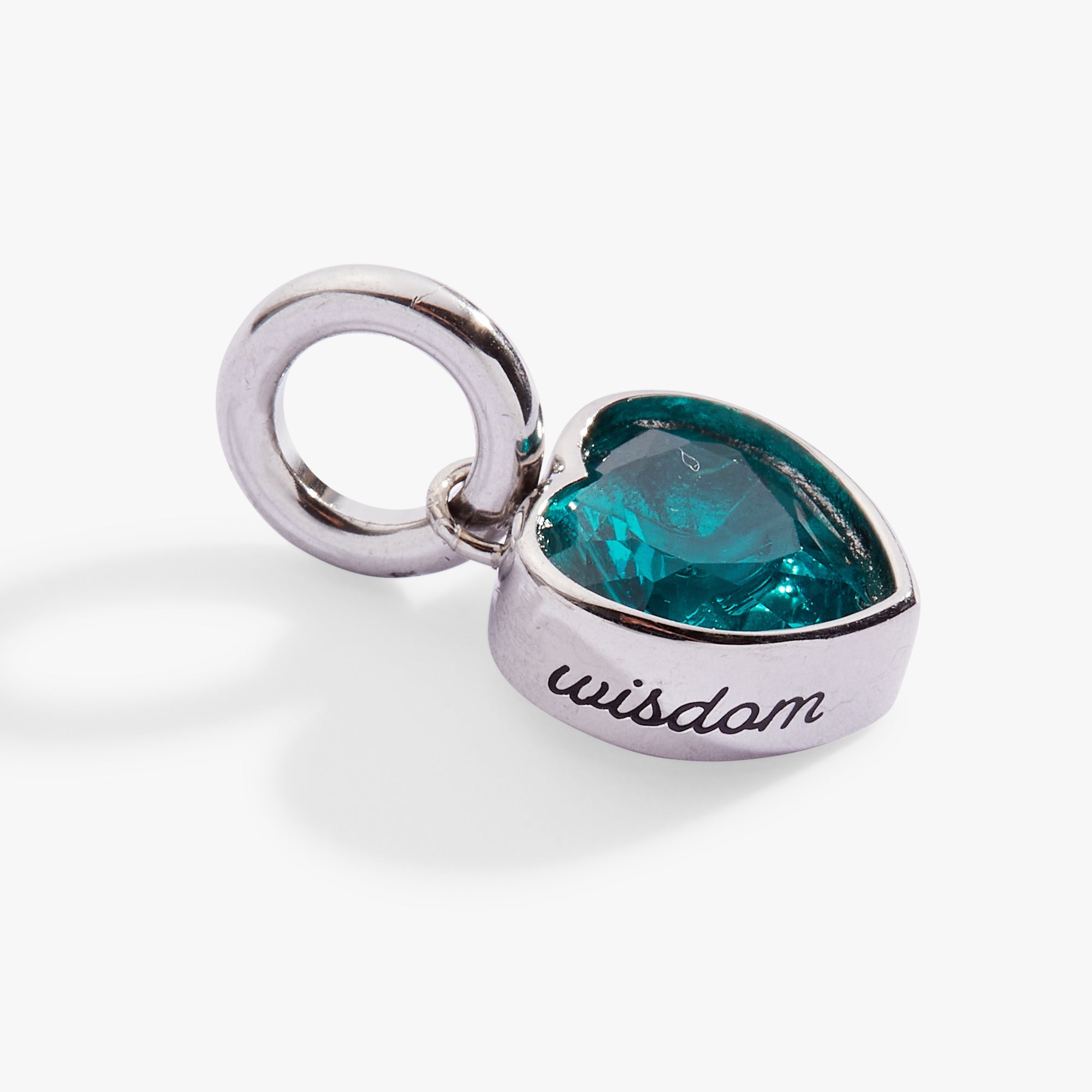 Wisdom' Heart Birthstone Charm-DECEMBER Stainless Steel Gold | Alex and Ani