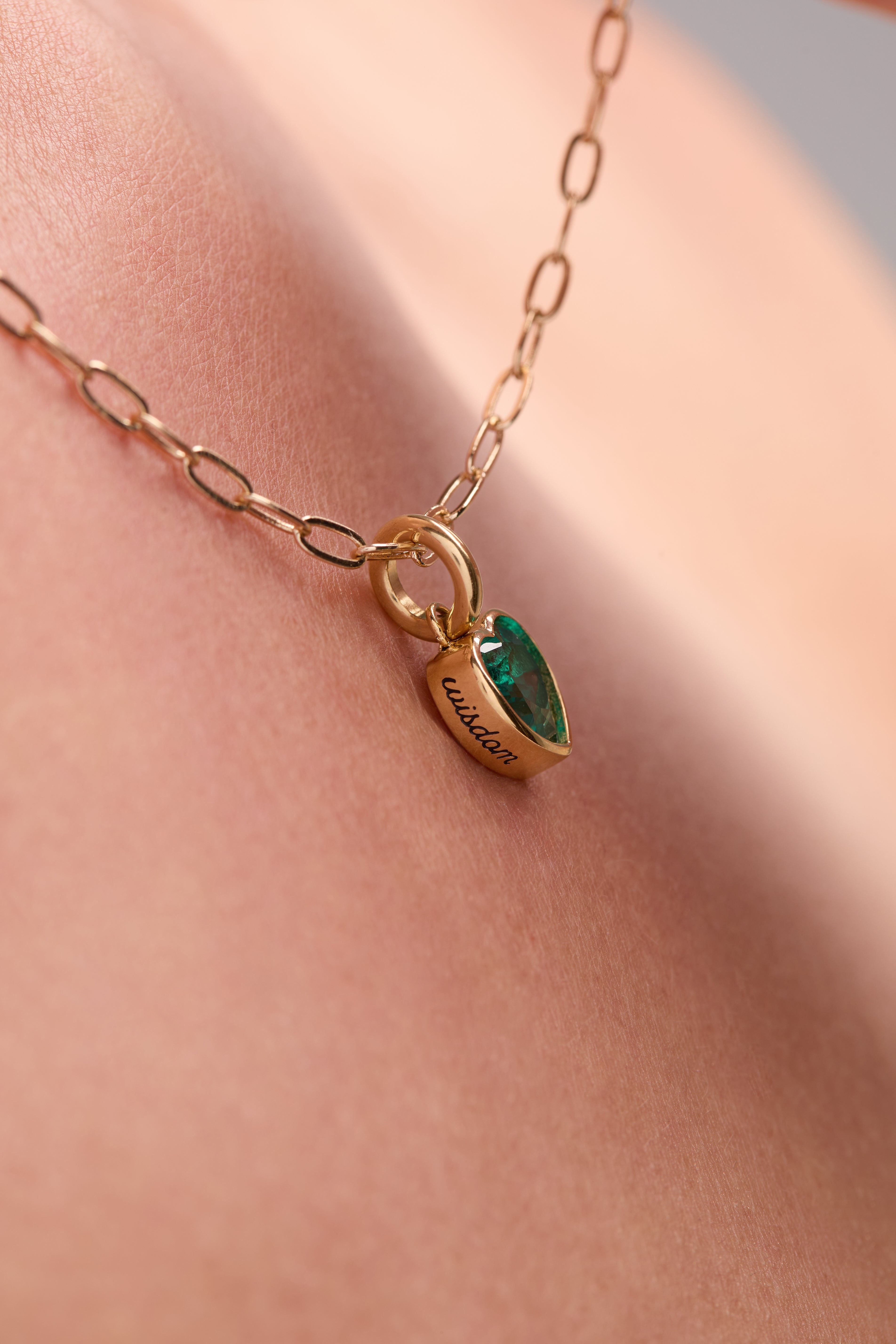 Wisdom' Heart Birthstone Charm-DECEMBER Stainless Steel Gold | Alex and Ani