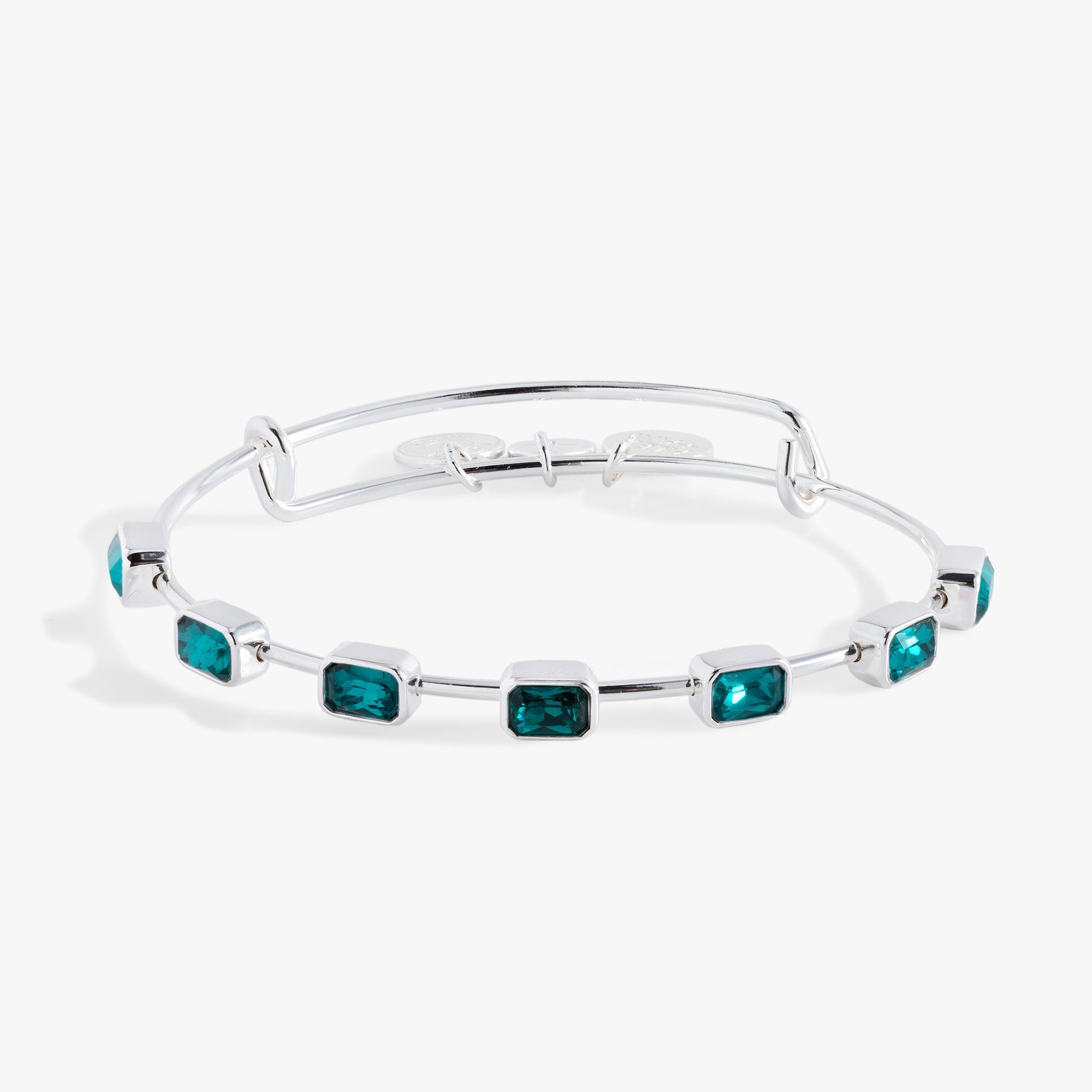 December Birthstone Emerald Cut Bangle Gold | Alex and Ani