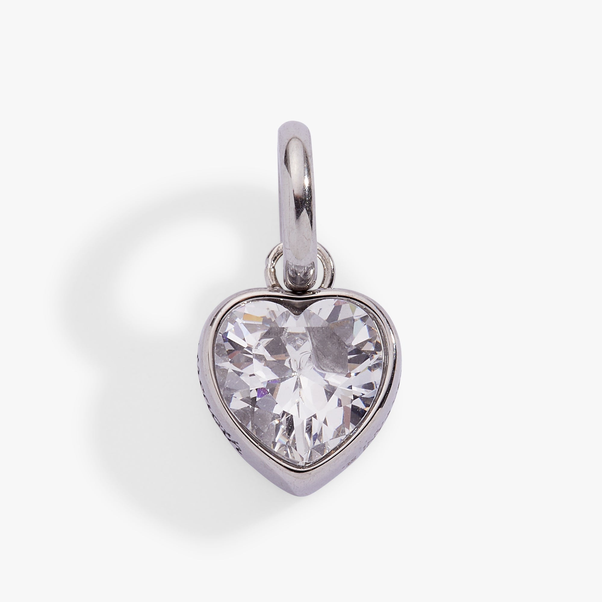 Strength' Heart Birthstone Charm-APRIL Stainless Steel Gold | Alex and Ani
