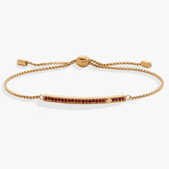 Birthstone Pave Bolo - January Stainless Steel Gold | Alex and Ani