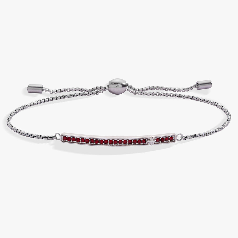 Birthstone Pave Bolo - January Stainless Steel Gold | Alex and Ani