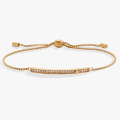 Birthstone Pave Bolo - April Stainless Steel Gold | Alex and Ani