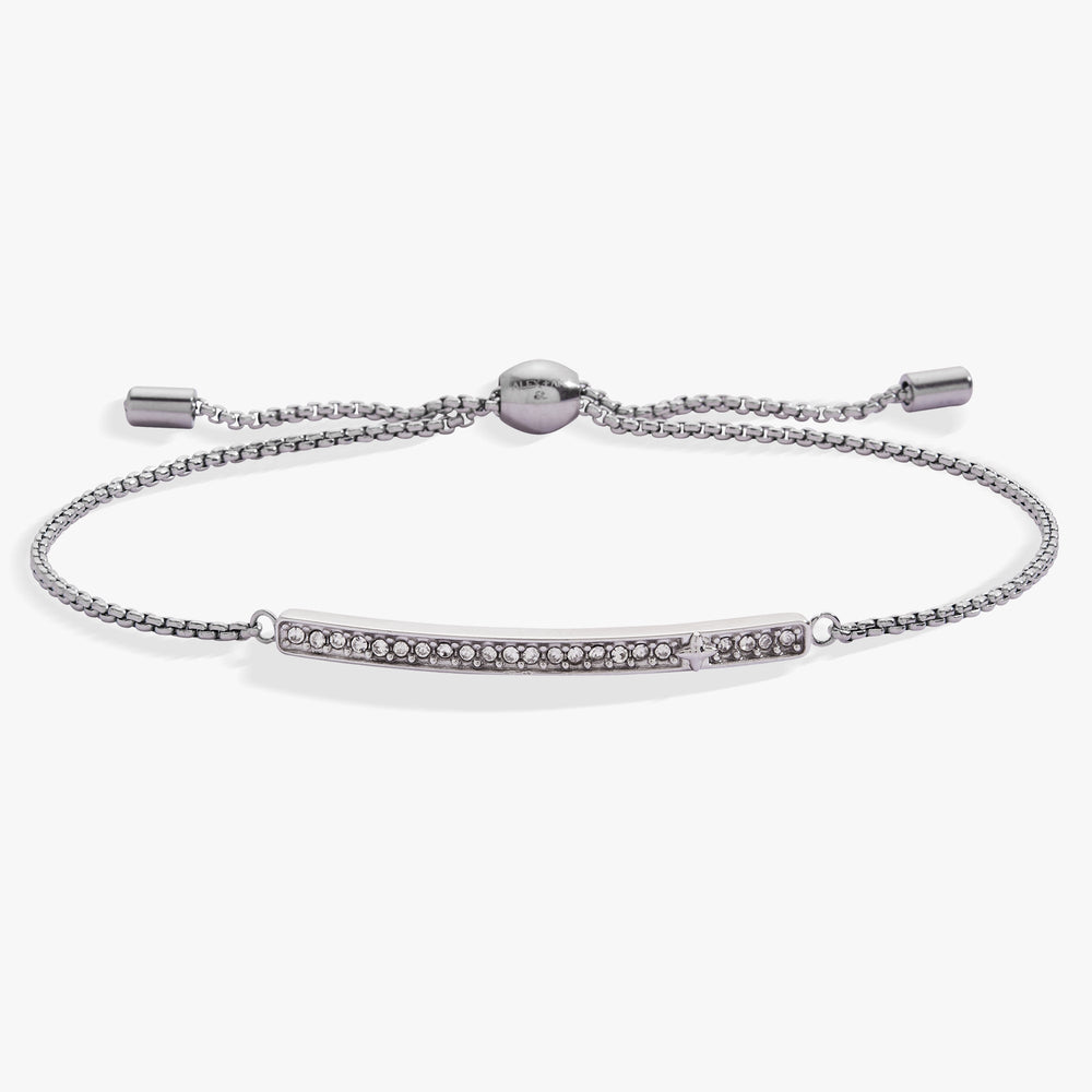 Birthstone Pave Bolo - April Stainless Steel Gold | Alex and Ani