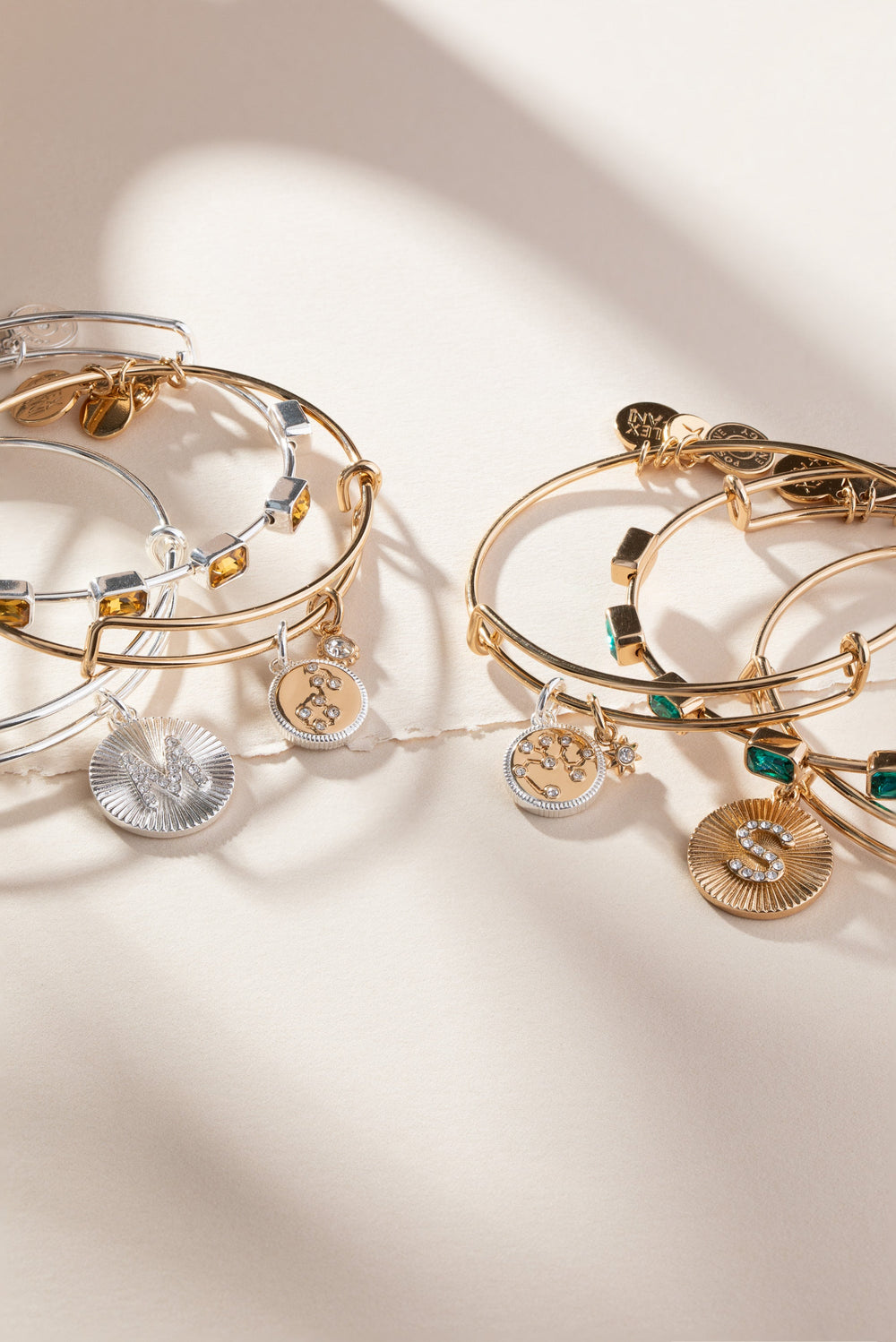 Scorpio Zodiac Charm Bangle Two Tone | Alex and Ani