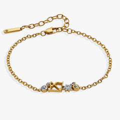 Sagittarius Symbol Inline Bracelet Two Tone - Stainless Steel | Alex and Ani