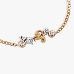 Capricorn Symbol Inline Bracelet Two Tone - Stainless Steel | Alex and Ani