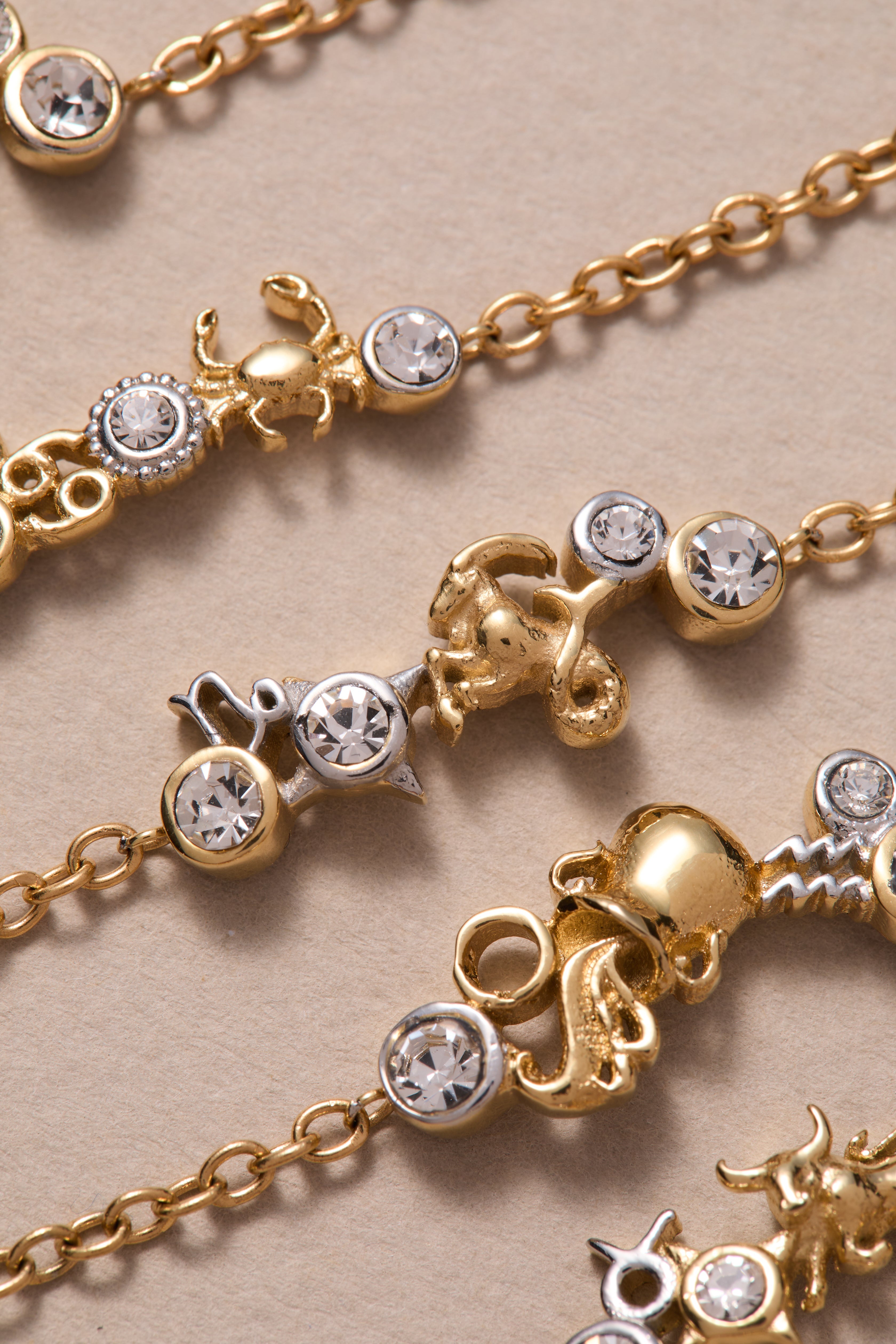 Aquarius Symbol Inline Bracelet Two Tone - Stainless Steel | Alex and Ani