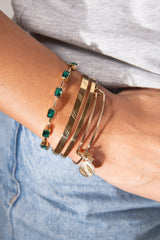 Taurus Zodiac Charm Bangle Two Tone | Alex and Ani