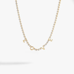 Love Tennis Necklace Gold | Alex and Ani