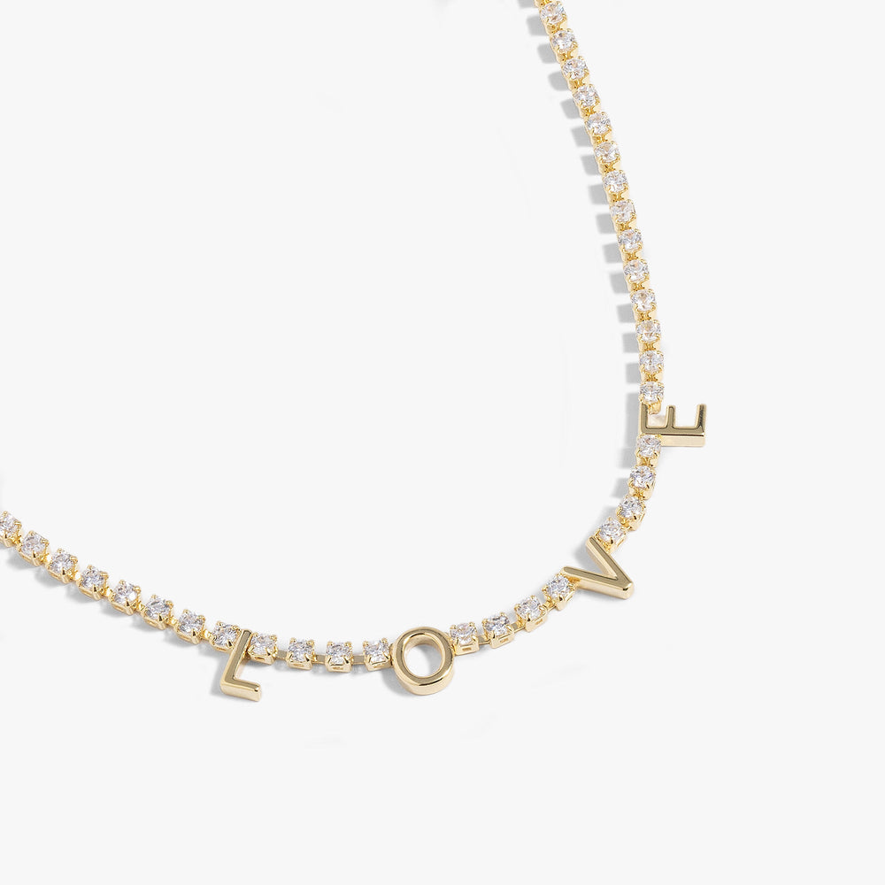Love Tennis Necklace Gold | Alex and Ani