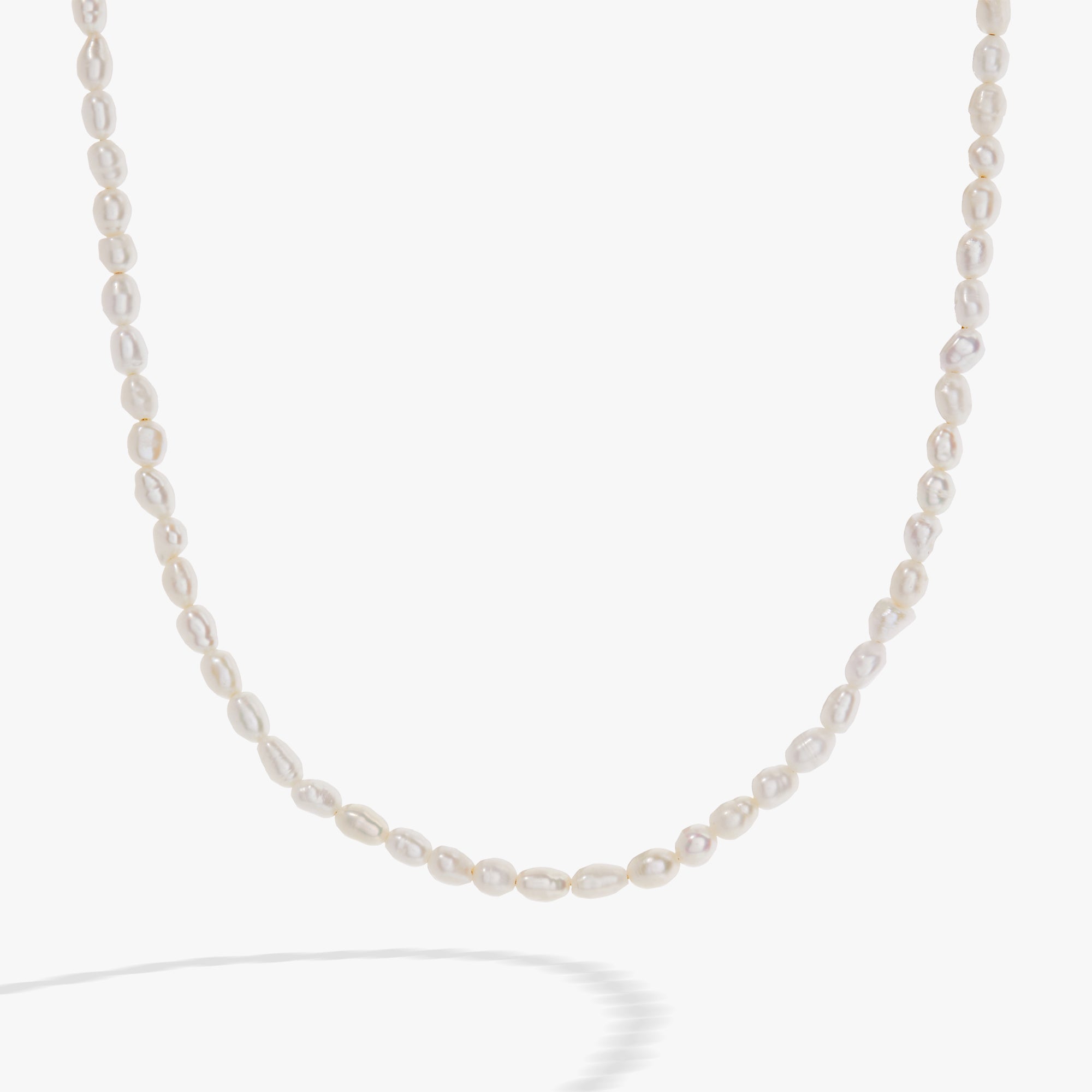 Freshwater Pearl Necklace Stainless Steel Gold | Alex and Ani
