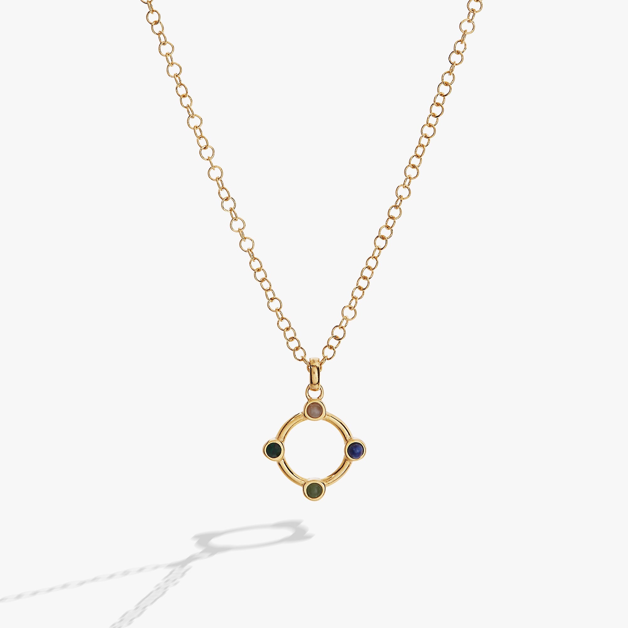 Wife Crystal Necklace Stainless Steel Gold | Alex and Ani