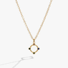 Wife Crystal Necklace Stainless Steel Gold | Alex and Ani