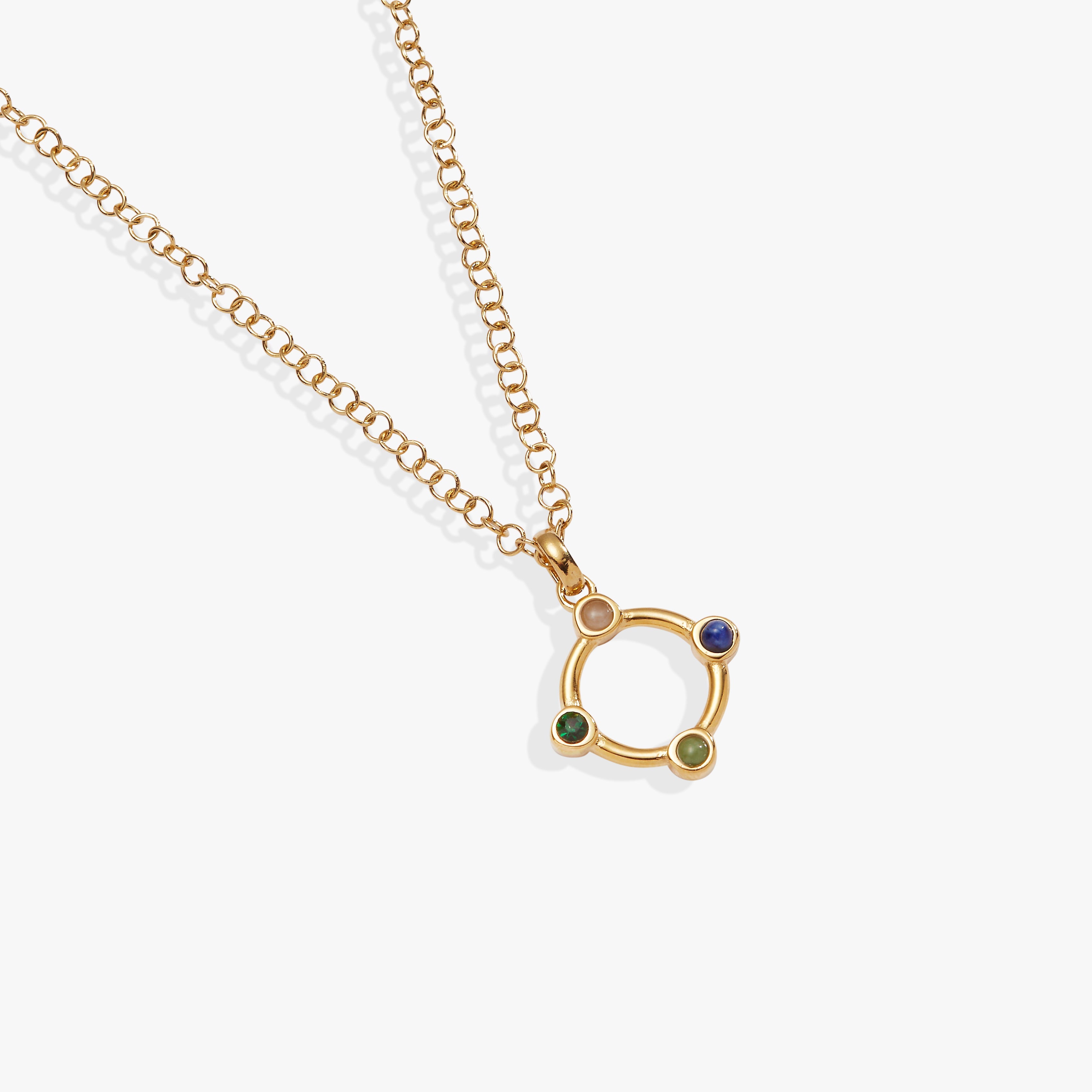 Wife Crystal Necklace Stainless Steel Gold | Alex and Ani