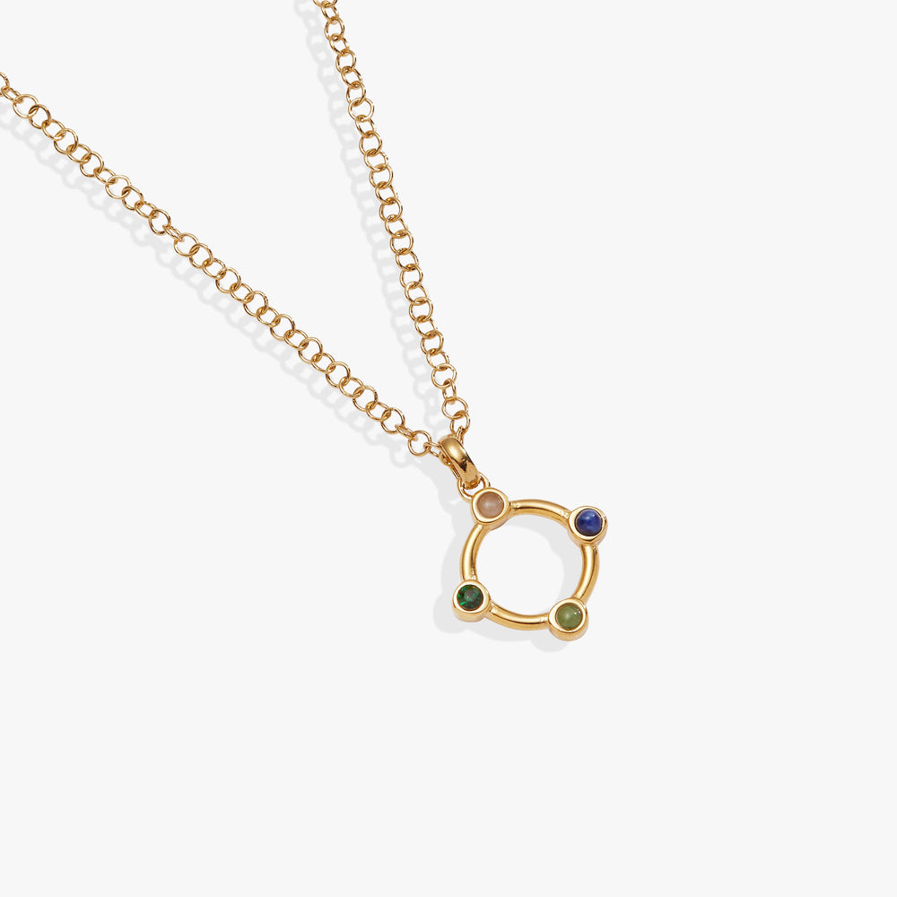 Wife Crystal Necklace Stainless Steel Gold | Alex and Ani