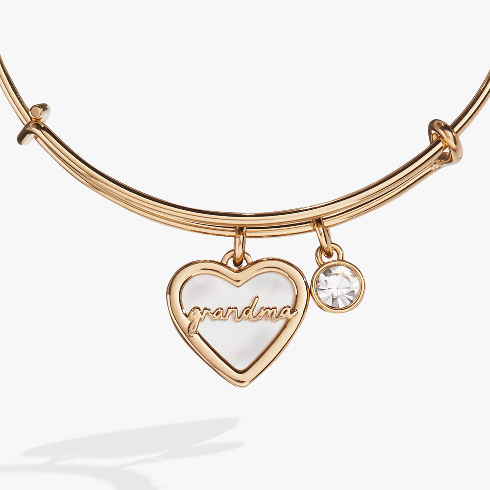 Grandma Mother of Pearl Bangle Gold | Alex and Ani