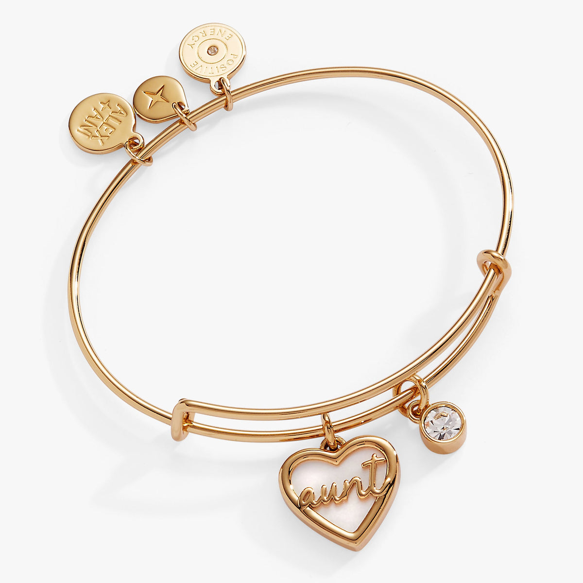Aunt Mother of Pearl Bangle Gold | Alex and Ani