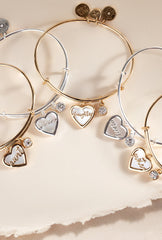Aunt Mother of Pearl Bangle Gold | Alex and Ani