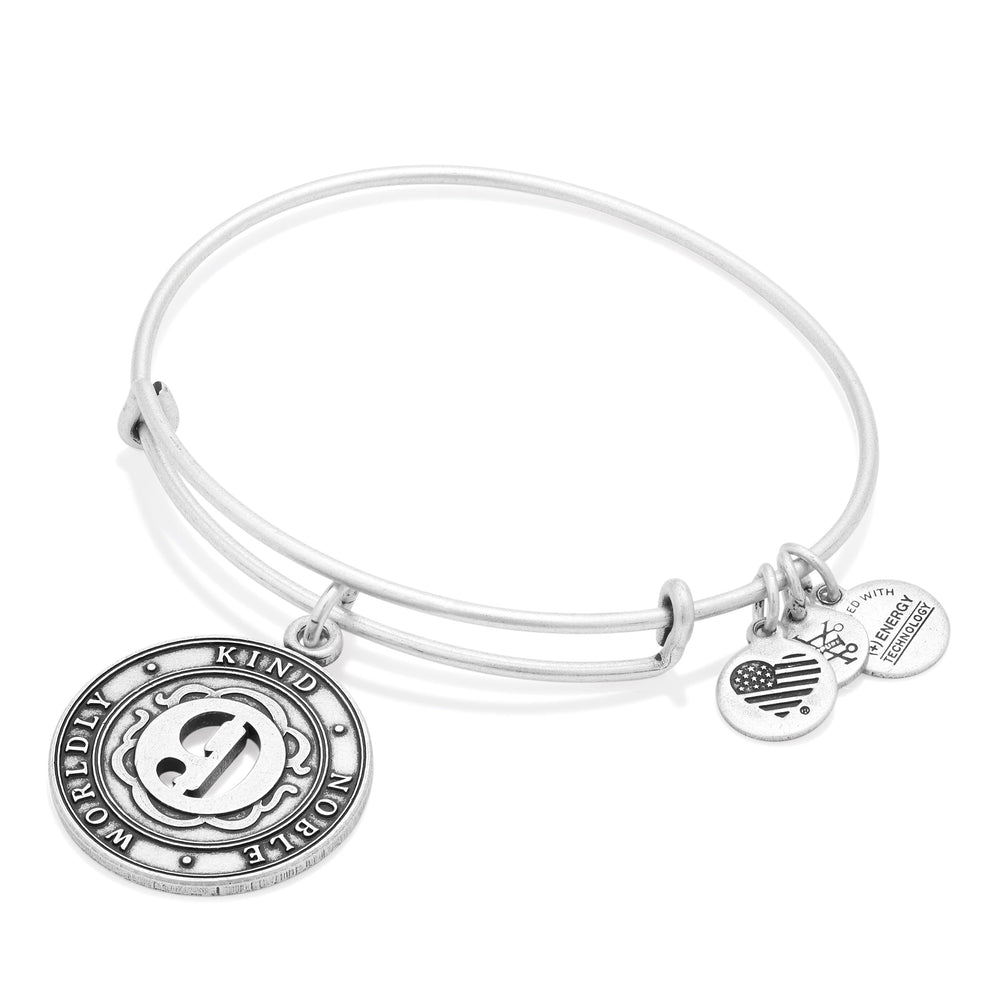 Number 9 Charm Bangle Bracelet Rafaelian Gold | Alex and Ani
