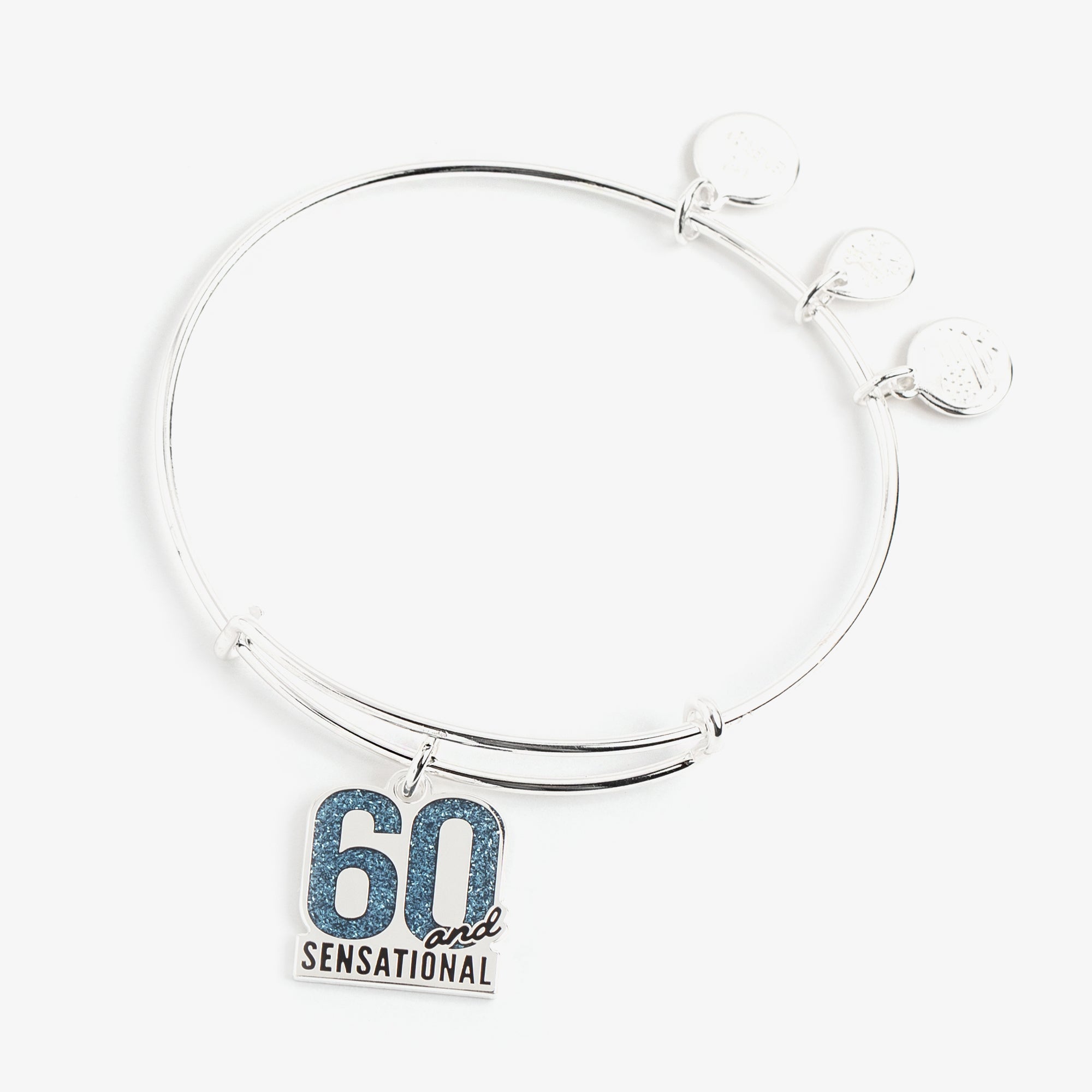 60 and Sensational' Charm Bangle Bracelet
    
    
    
       Shiny Silver | Alex and Ani