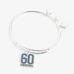 60 and Sensational' Charm Bangle Bracelet
    
    
    
       Shiny Silver | Alex and Ani
