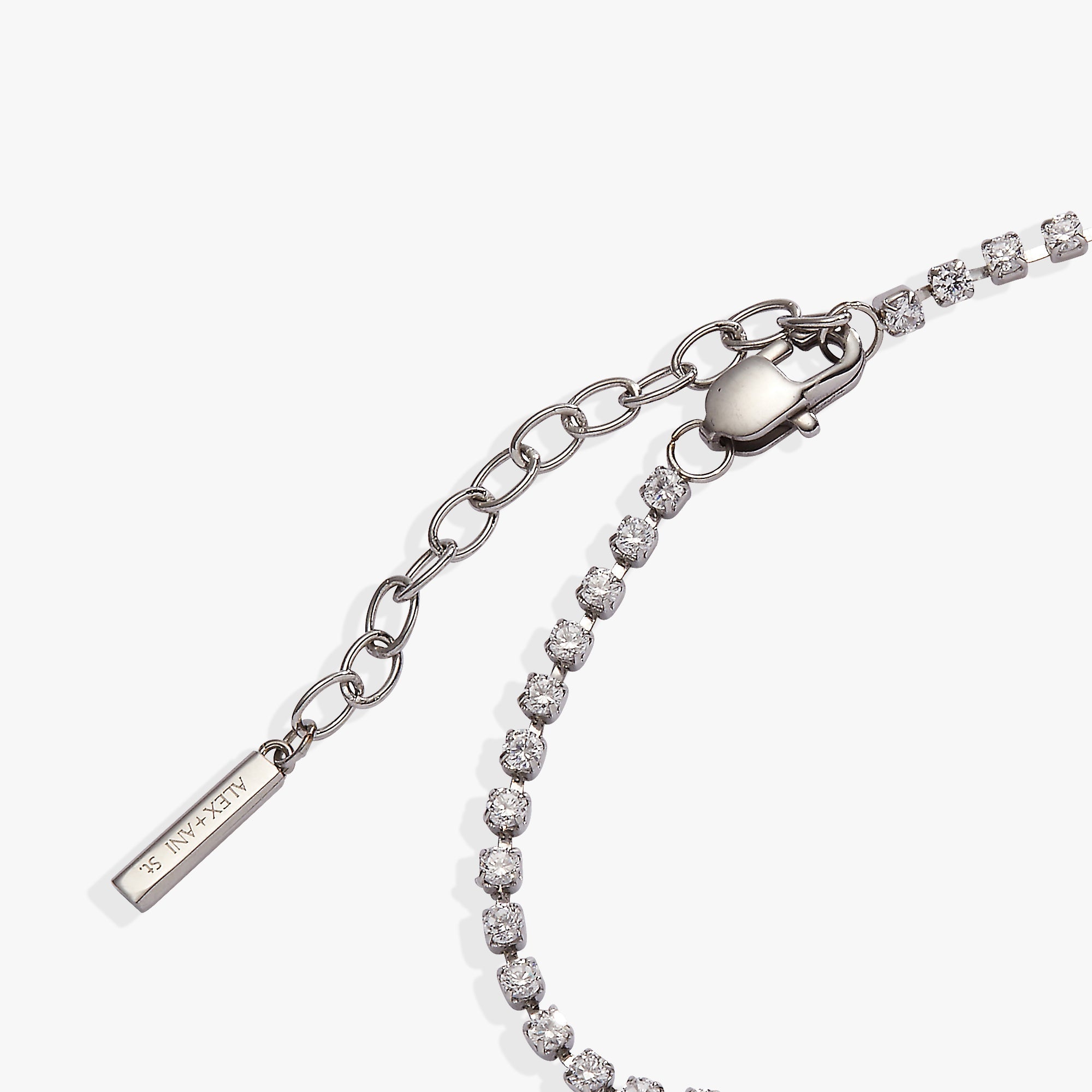 “Love” Tennis Bracelet Stainless Steel Gold | Alex and Ani