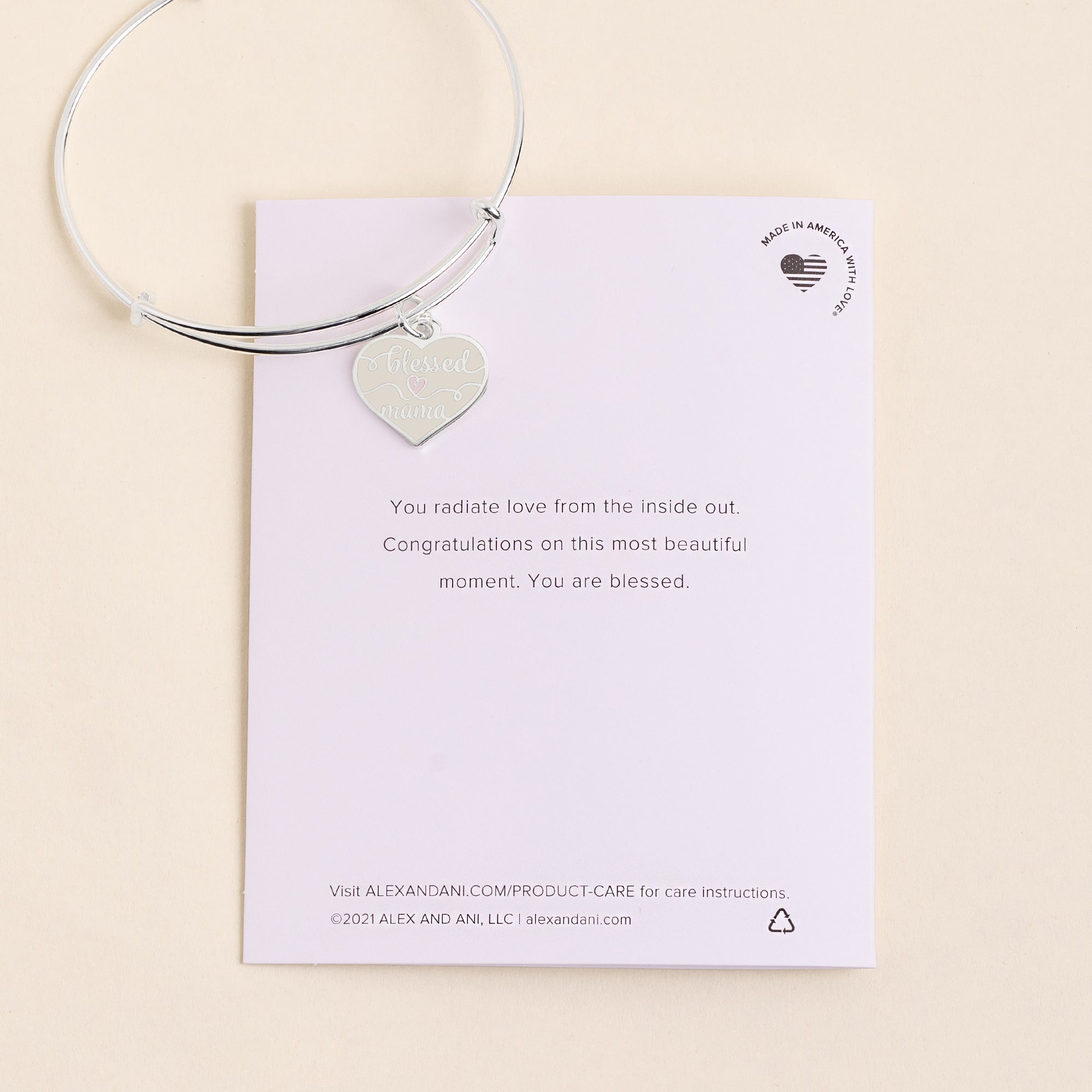 Blessed Mama' Charm Bangle - Alex and Ani
    
    
    
       Shiny Silver | Alex and Ani