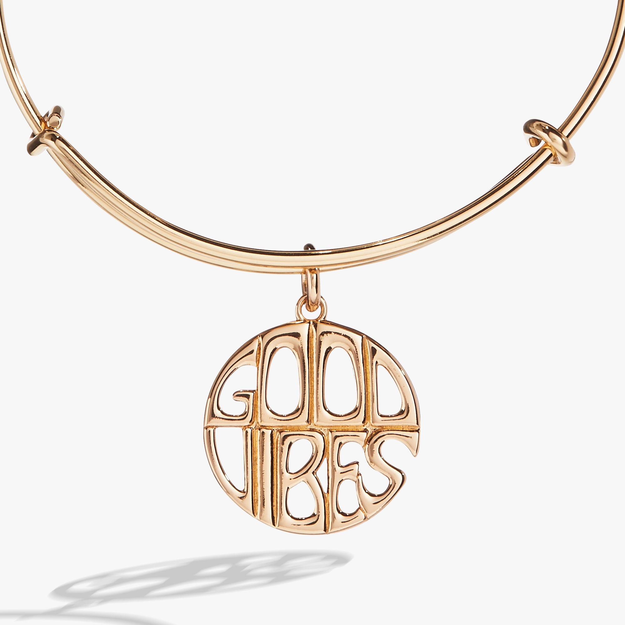 Good Vibes Bangle Gold | Alex and Ani