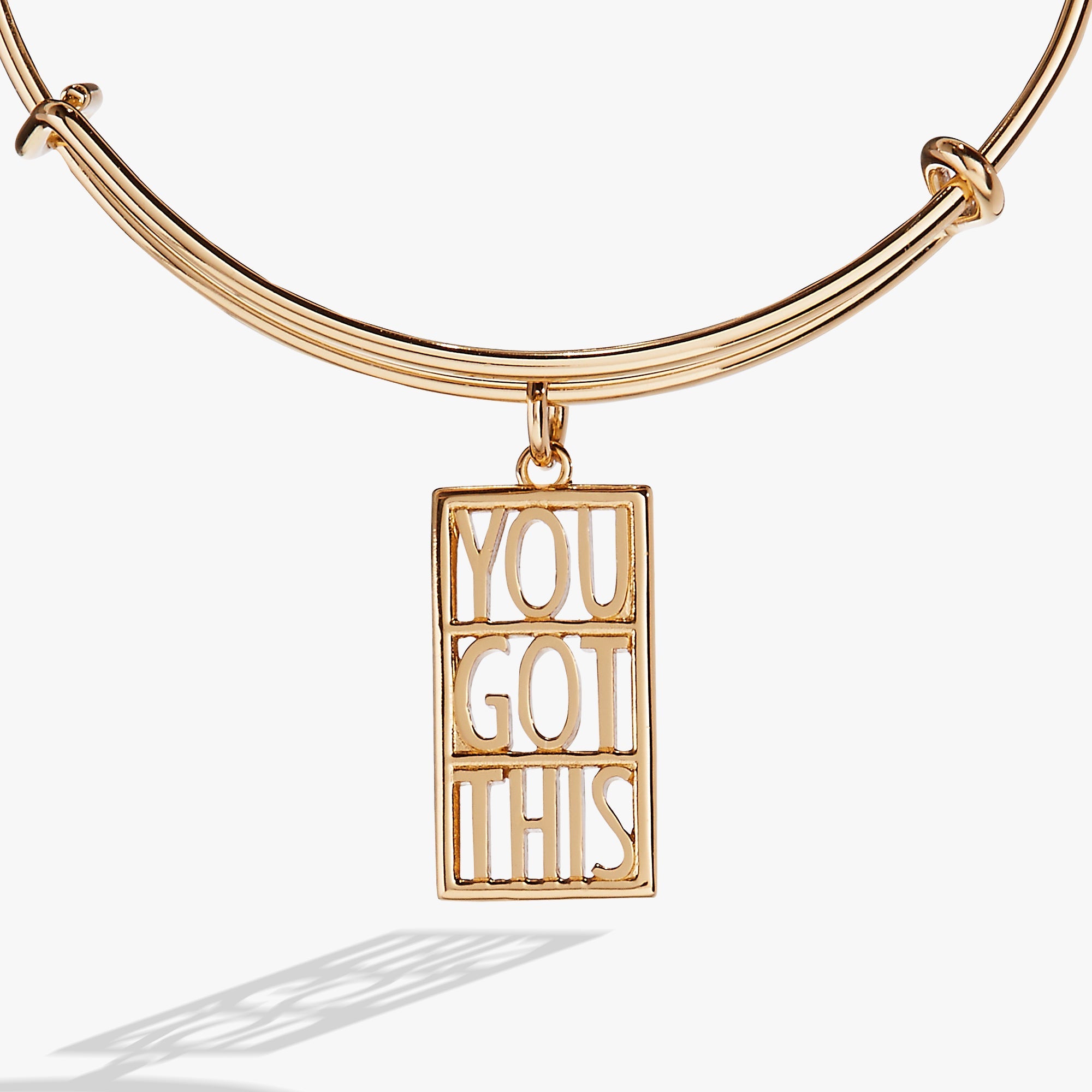 You Got This Charm Bangle Gold | Alex and Ani