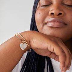 Pray More Worry Less Bangle Gold | Alex and Ani