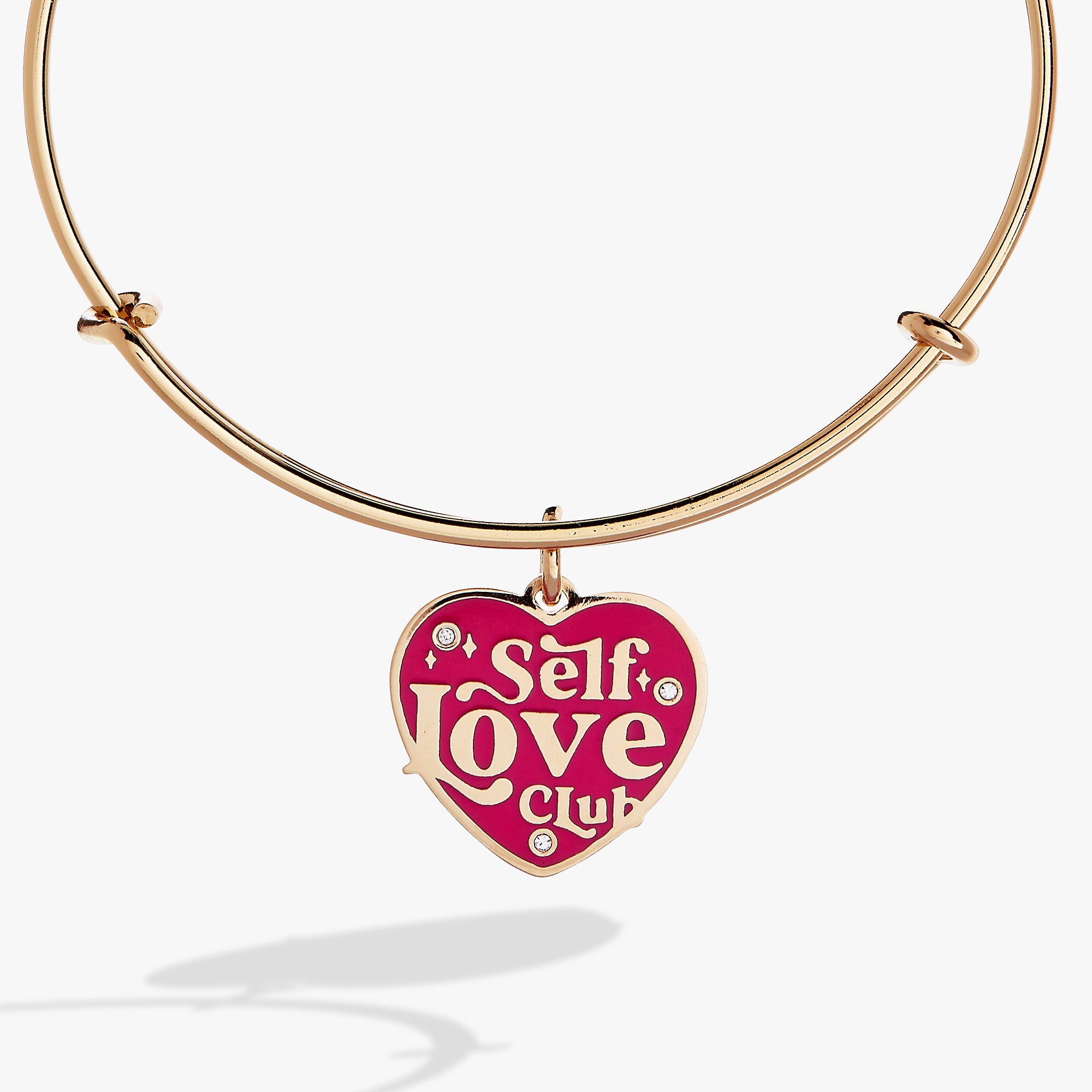 Self Love Charm Bangle Gold | Alex and Ani