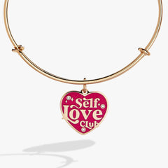 Self Love Charm Bangle Gold | Alex and Ani