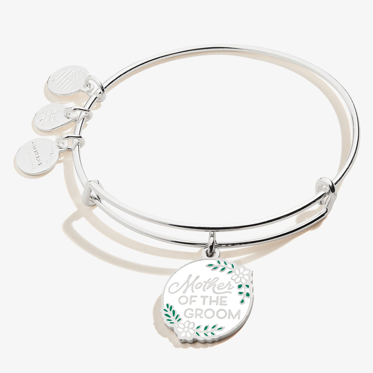 Mother of the Groom Wedding Charm Bangle – Sentimental Gift for Mom Silver | Alex and Ani