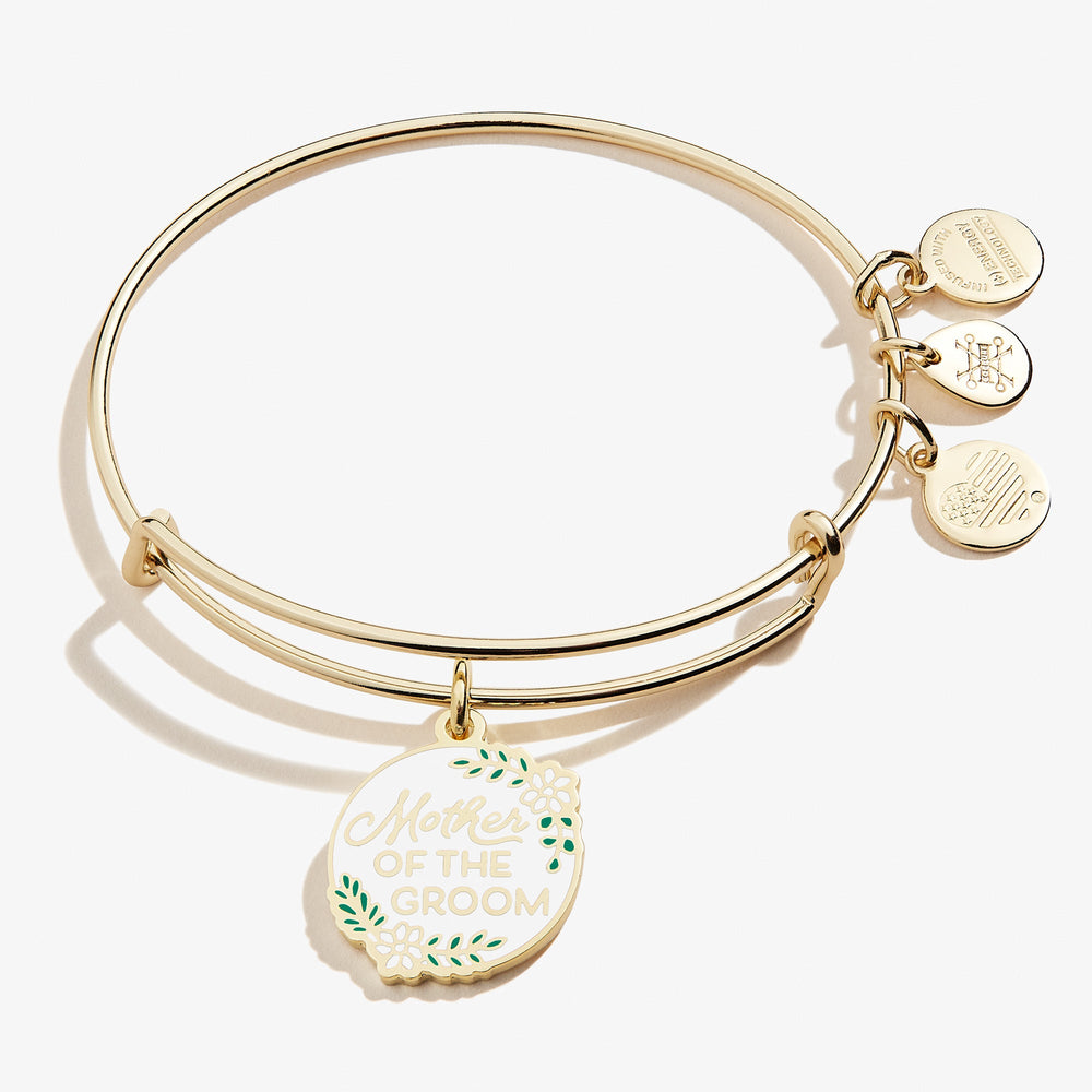 Mother of the Groom Wedding Charm Bangle – Sentimental Gift for Mom Silver | Alex and Ani