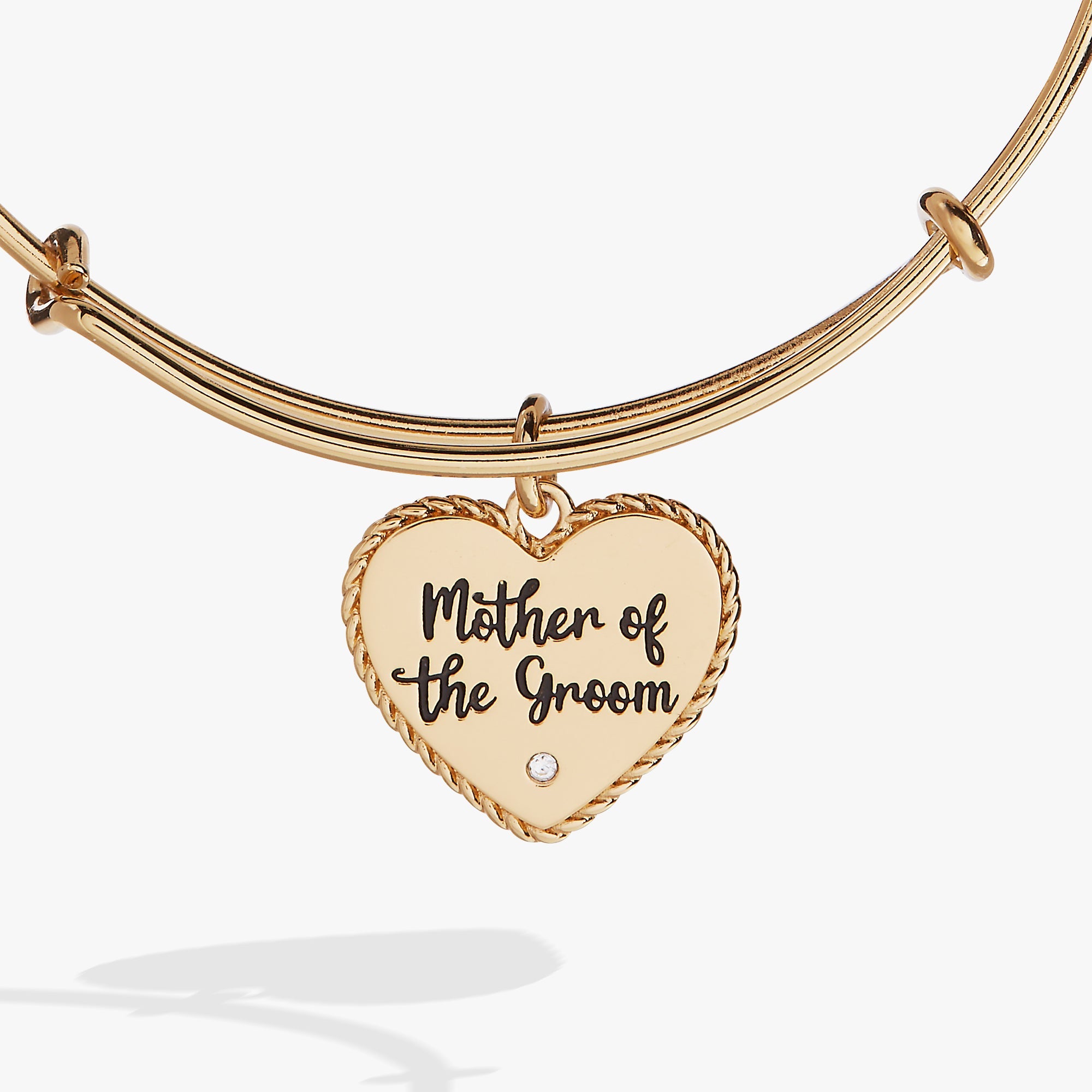 Mother of the Groom Heart Bangle – Meaningful Wedding Gift for Mom Gold | Alex and Ani